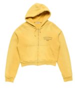 Acne Studios Spray Effect Yellow Zip Up Hoodie